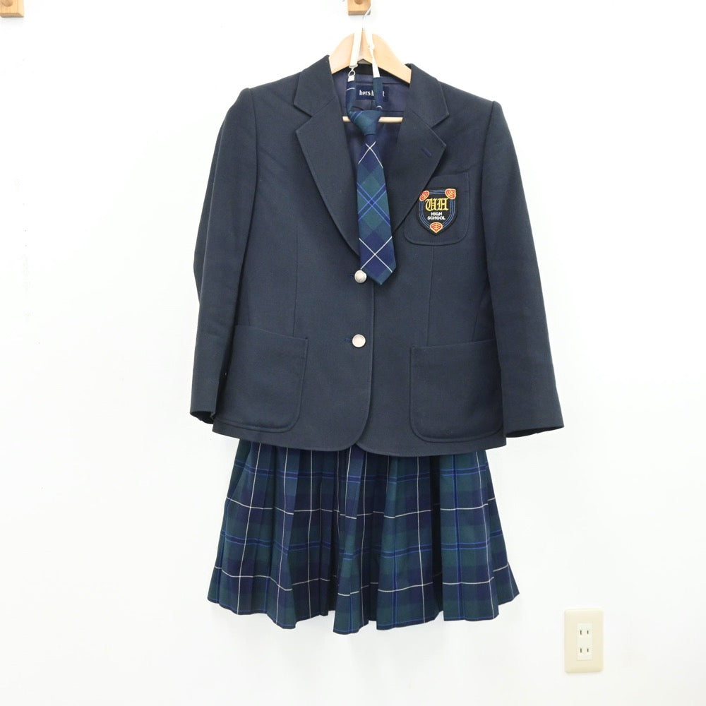 【中古】栃木県 宇都宮白楊高等学校 女子制服 4点（ブレザー・ベスト・スカート）sf008857