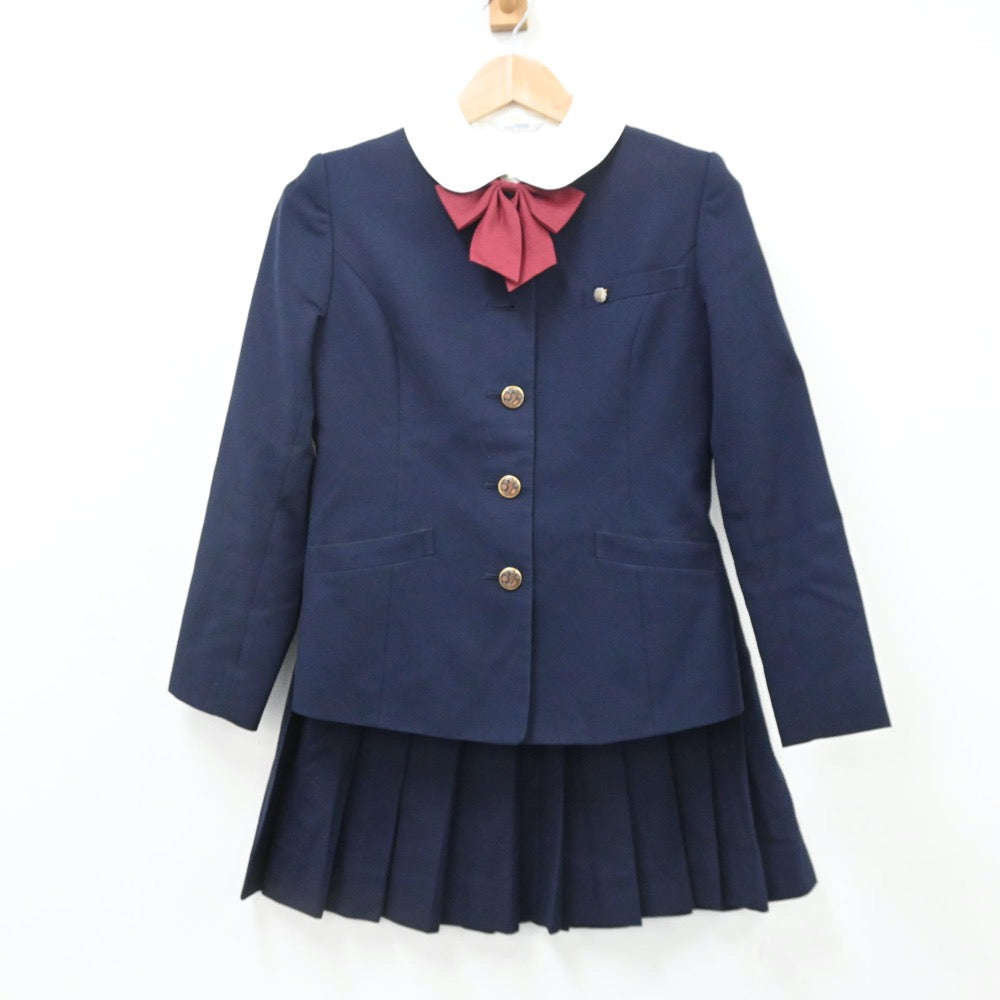 【中古】長野県 高松学園 伊那西高等学校 女子制服 5点（ブレザー・シャツ・スカート・スカート）sf009086