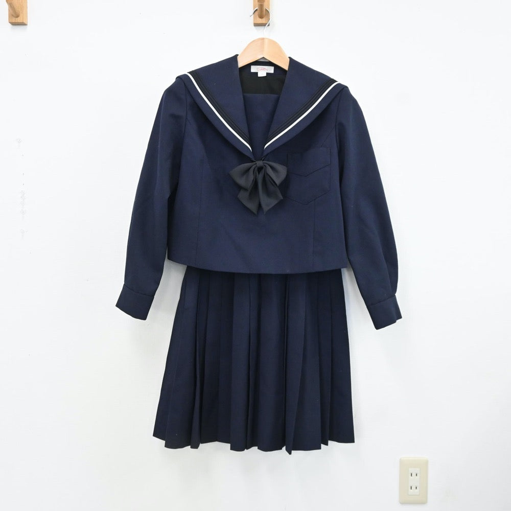 中古制服】大阪府 山本高等学校 女子制服 4点（セーラー服・スカート