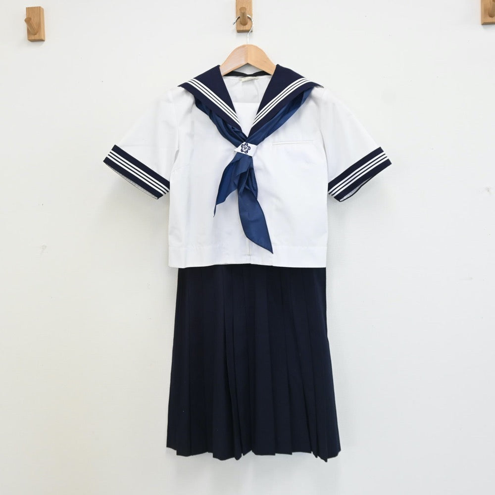 中古制服】埼玉県 川口市立安行中学校 女子制服 3点（セーラー服