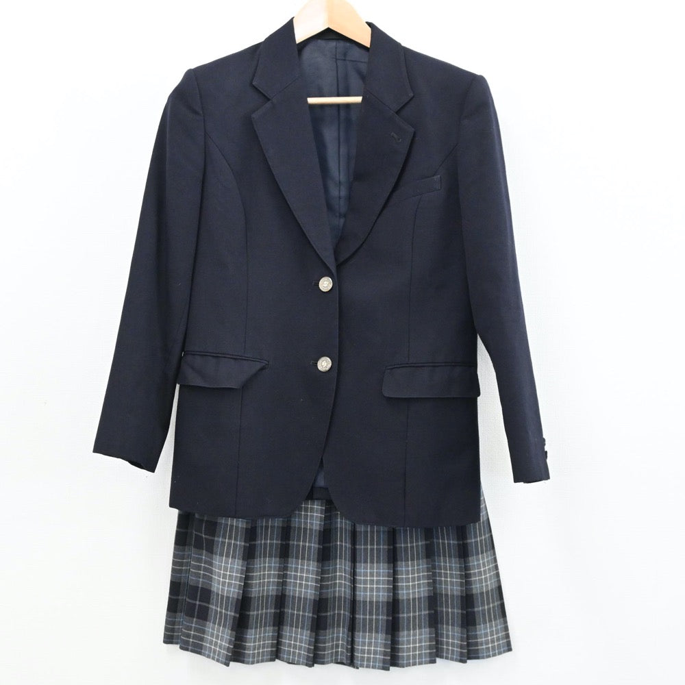 【中古】神奈川県 横須賀市立横須賀総合高等学校 女子制服 3点（ブレザー・スカート・スカート）sf009308