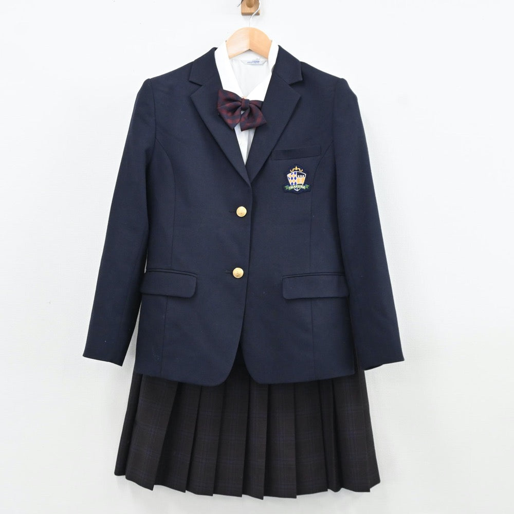 中古制服】愛知県 愛知県立岩倉総合高等学校 女子制服 5点（ブレザー