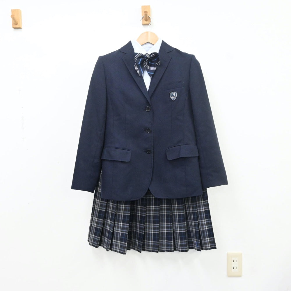 中古制服】大阪府 大阪夕陽丘学園高等学校 女子制服 6点（ブレザー