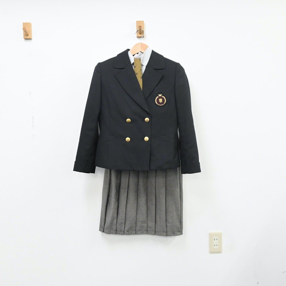 中古制服】福島県 平商業高等学校 女子制服 6点（ブレザー・部活ユニフォーム 上・ニット・スカート）sf009778【リサイクル学生服】 |  中古制服通販パレイド