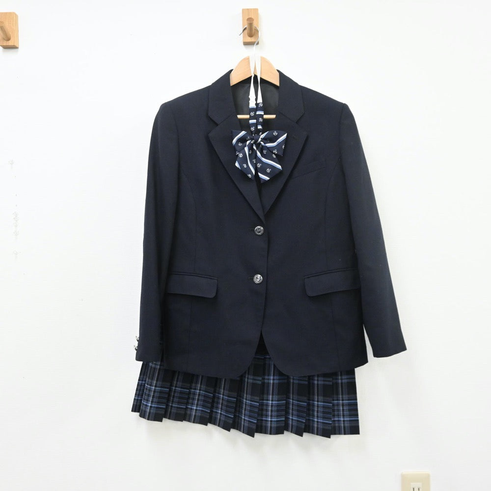 【中古】東京都 六本木高等学校 女子制服 5点（ブレザー・スカート）sf009785