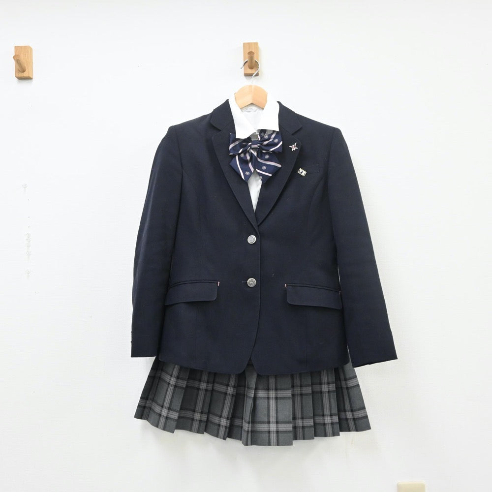 【中古】千葉県 横芝敬愛高等学校 女子制服 6点（ブレザー・シャツ・スカート）sf009843