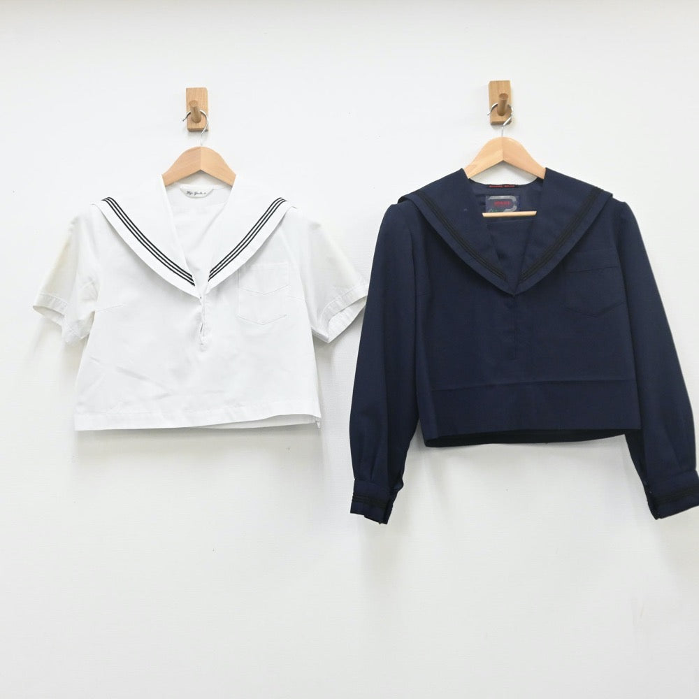 中古制服】北海道 檜山北高等学校 女子制服 2点（セーラー服