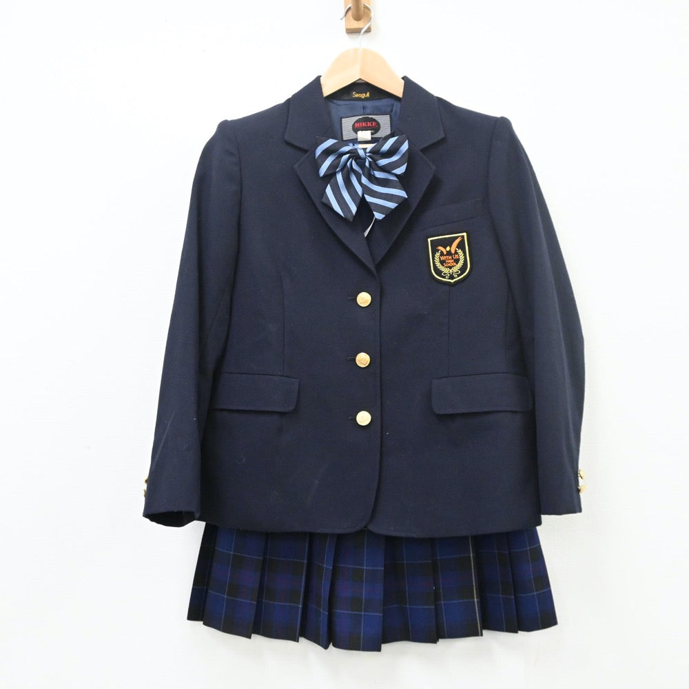 【中古】秋田県 第一学院高等学校 秋田キャンパス 女子制服 4点（ブレザー・スカート）sf009868