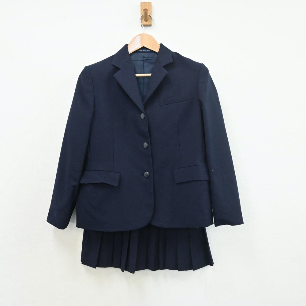 【中古】神奈川県 多摩高等学校 女子制服 3点（ブレザー・スカート・スカート）sf009977