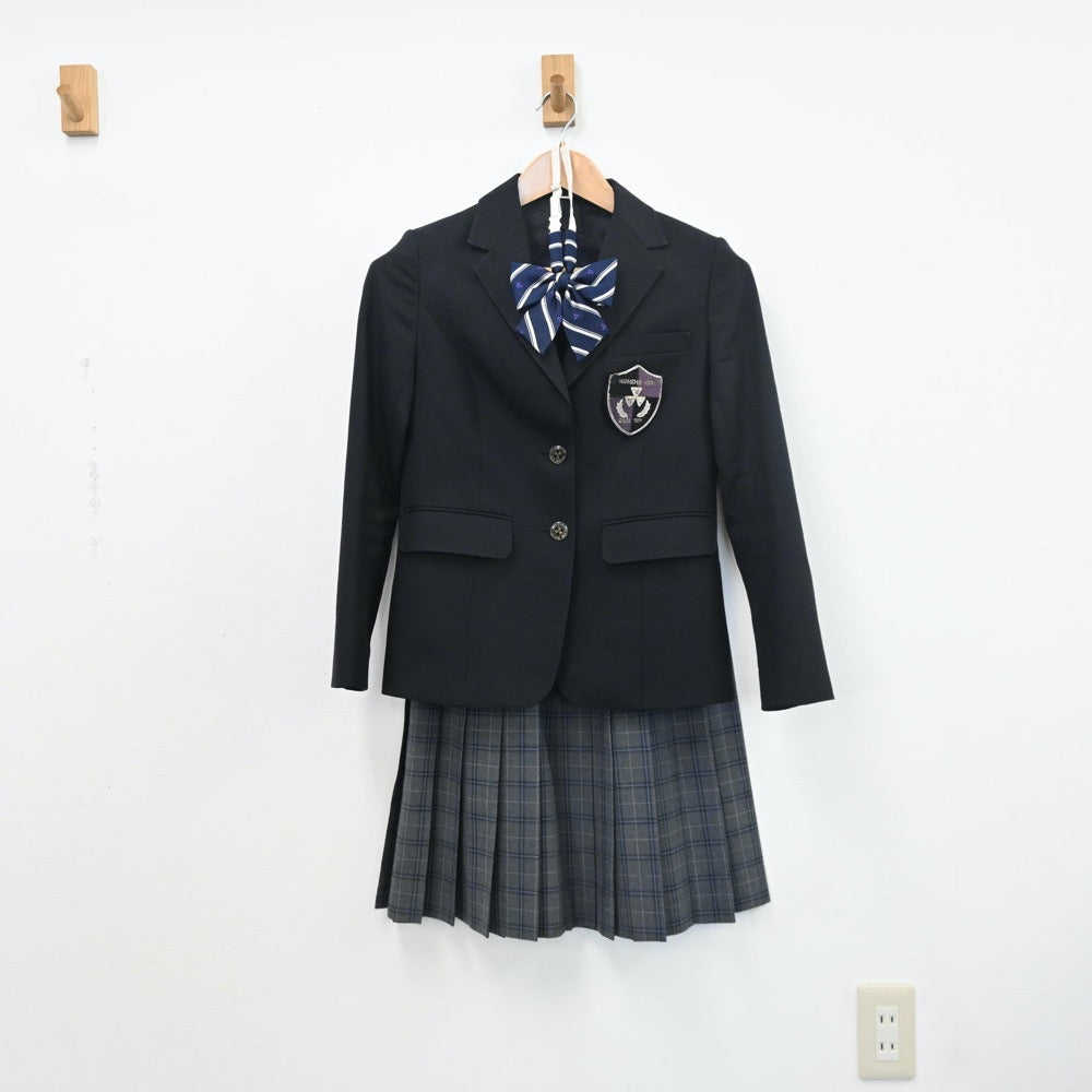 中古制服】京都府 同志社香里中学・高等学校 女子制服 5点（ブレザー