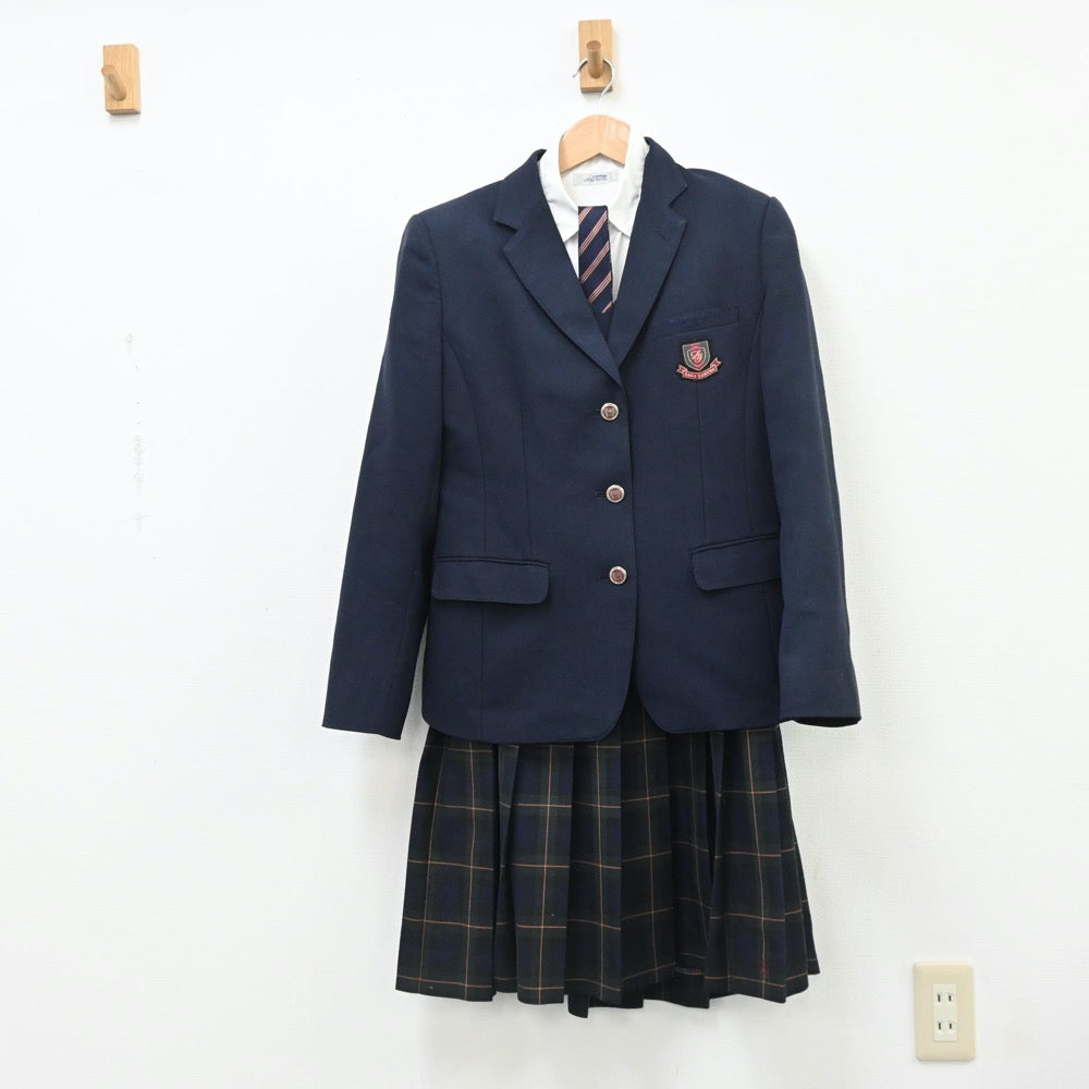 中古制服】佐賀県 佐賀学園高等学校 女子制服 5点（ブレザー・ニット