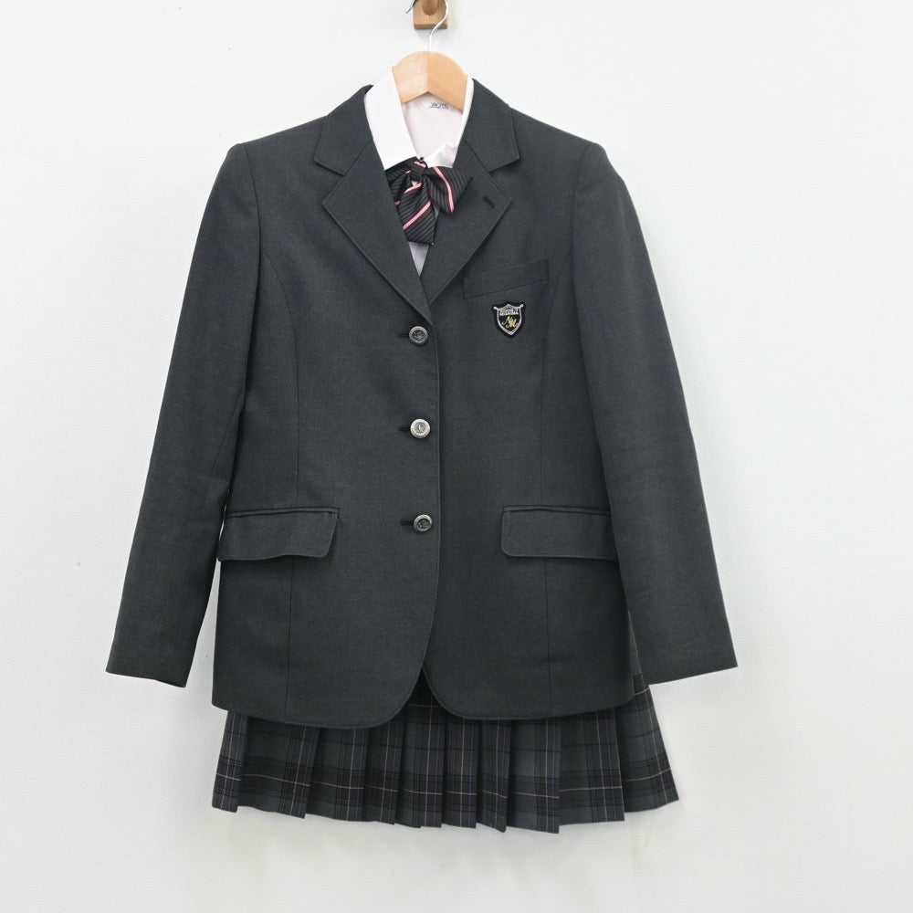 中古制服】静岡県 日本大学三島高等学校 女子制服 5点（ブレザー