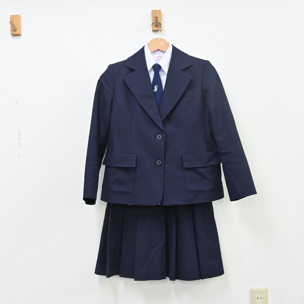 【中古】静岡県 静岡農業高等学校 女子制服 6点（ブレザー・シャツ・スカート）sf010606