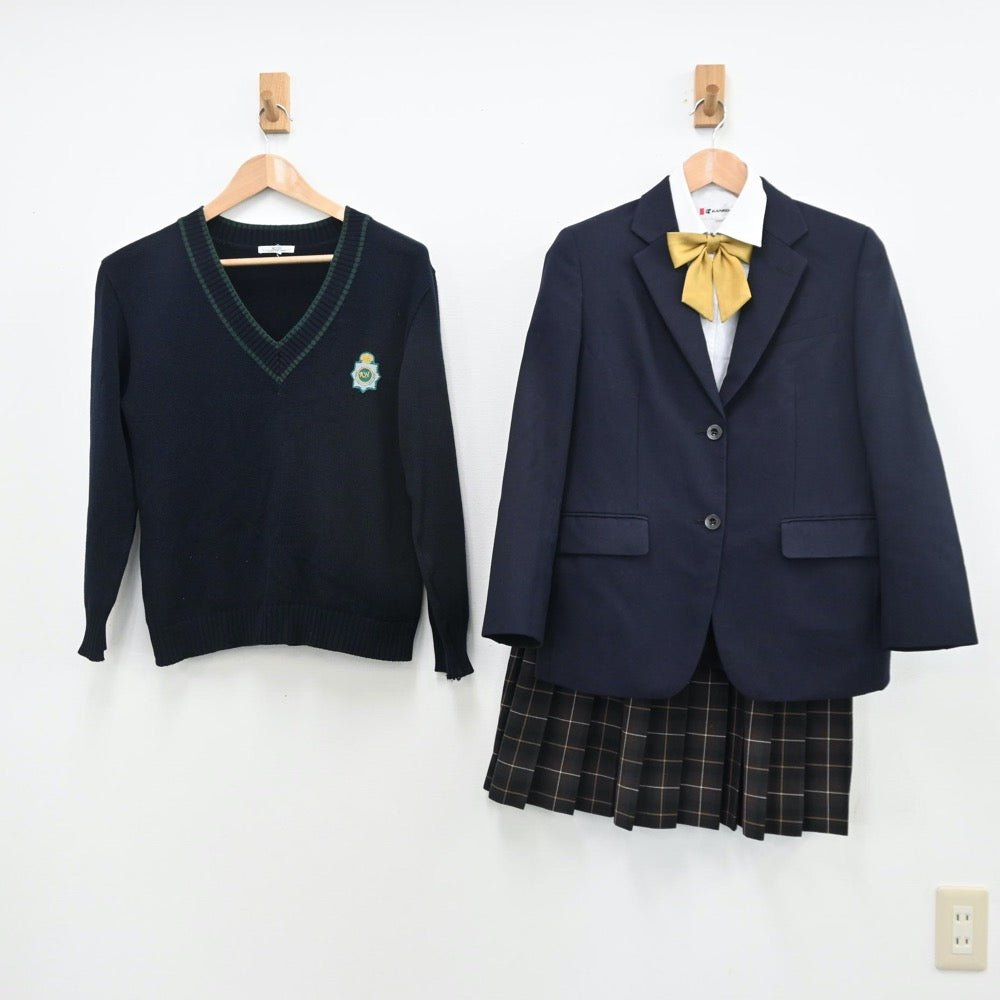 中古制服】福岡県 九州産業大学附属九州高等学校 女子制服 7点 中古制服】福岡県 九州産業大学附属九州高等学校 女子制服 7点