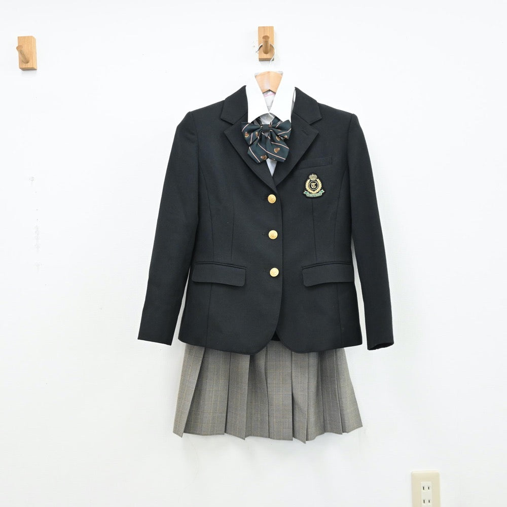 【中古】東京都 東洋高等学校 女子制服 4点（ブレザー・シャツ・スカート）sf011116