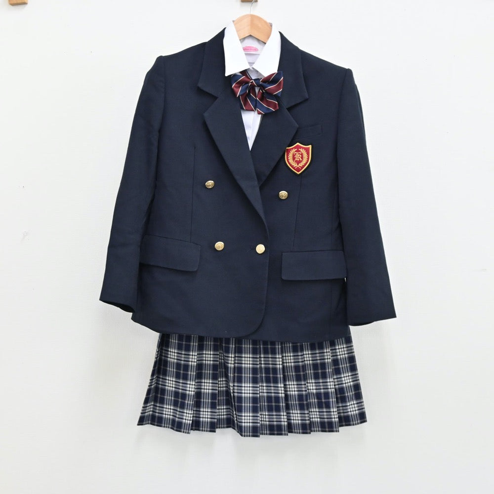 【中古】神奈川県 釜利谷高等学校 女子制服 5点（ブレザー・シャツ・ズボン・スカート）sf011129