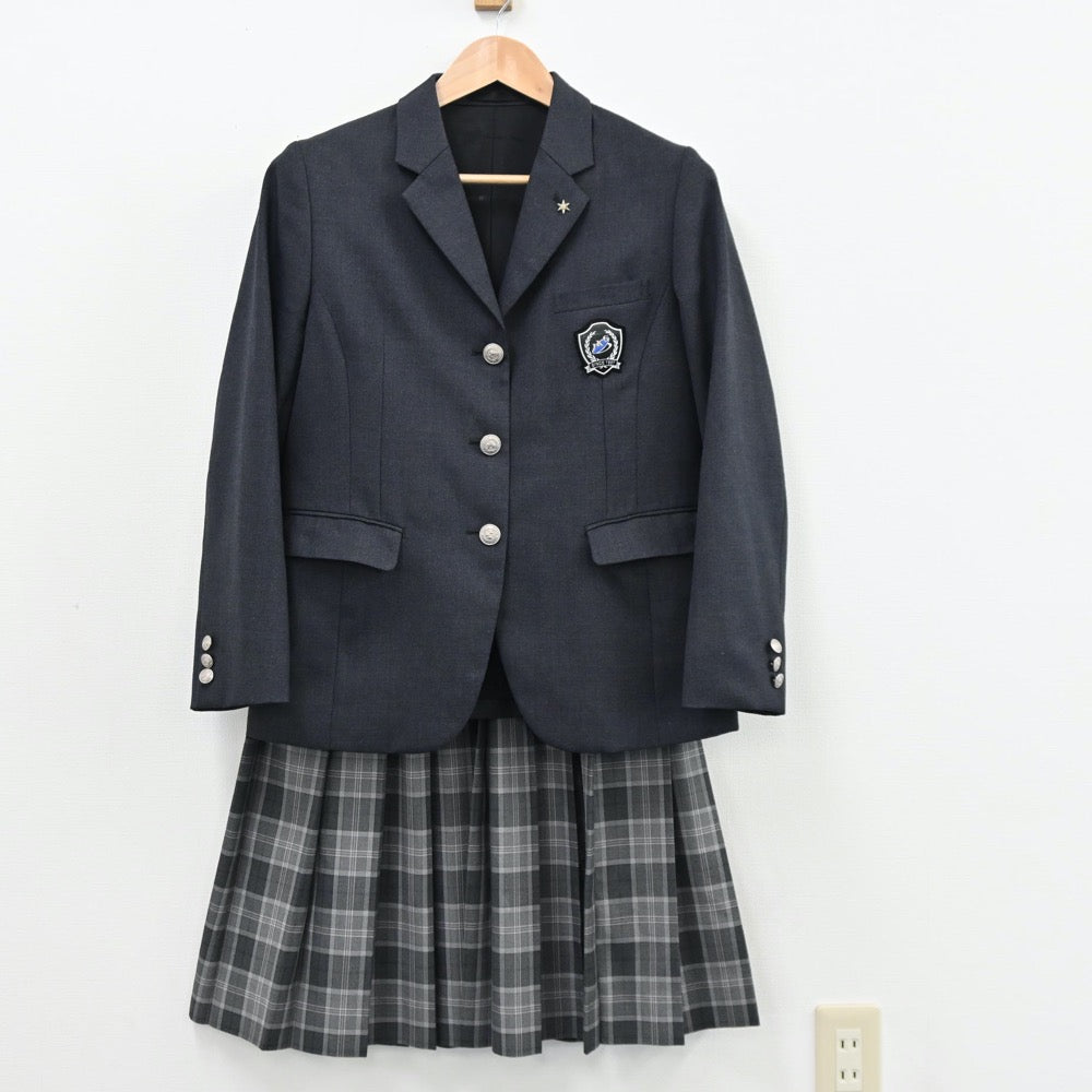 【中古】大阪府 常翔啓光学園高等学校 女子制服 4点（ブレザー・スカート）sf011204