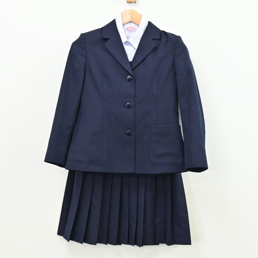 【中古】埼玉県 さいたま市立与野南中学校 女子制服 5点（ブレザー・シャツ・ベスト・スカート）sf011261