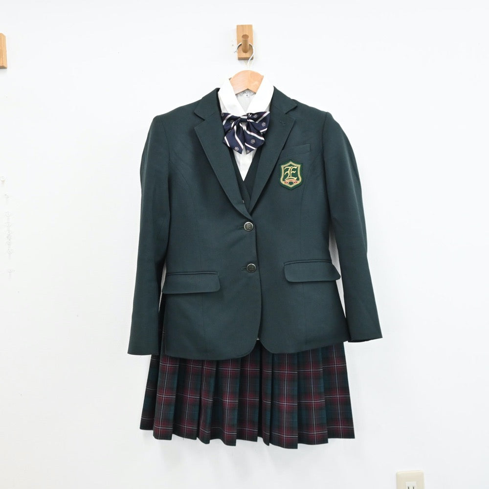 中古制服】茨城県 江戸川学園取手中学校 女子制服 5点（ブレザー