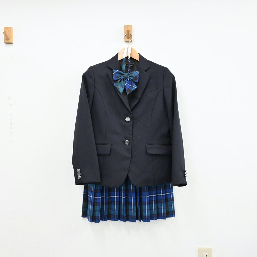 中古制服】岡山県 ヒューマンキャンパス高等学校 女子制服 3点