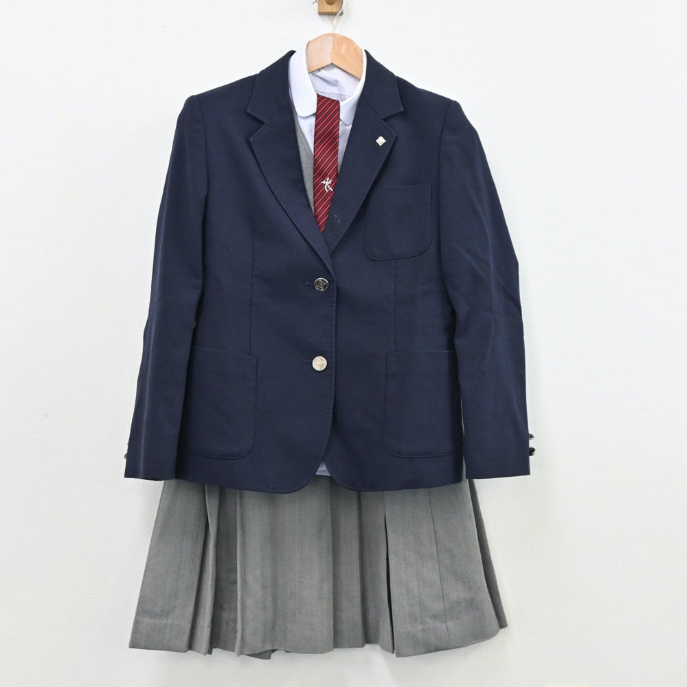 中古制服】富山県 大門高等学校 女子制服 6点（ブレザー・シャツ・ベスト・スカート）sf011586【リサイクル学生服】 | 中古制服通販パレイド