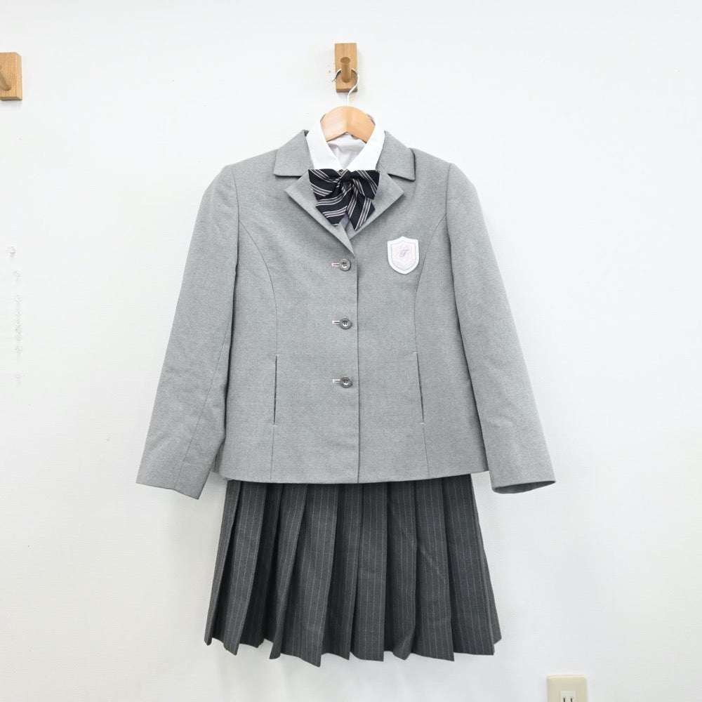 【中古】静岡県 常葉大学附属常葉高等学校 女子制服 4点（ブレザー・シャツ・スカート）sf011724