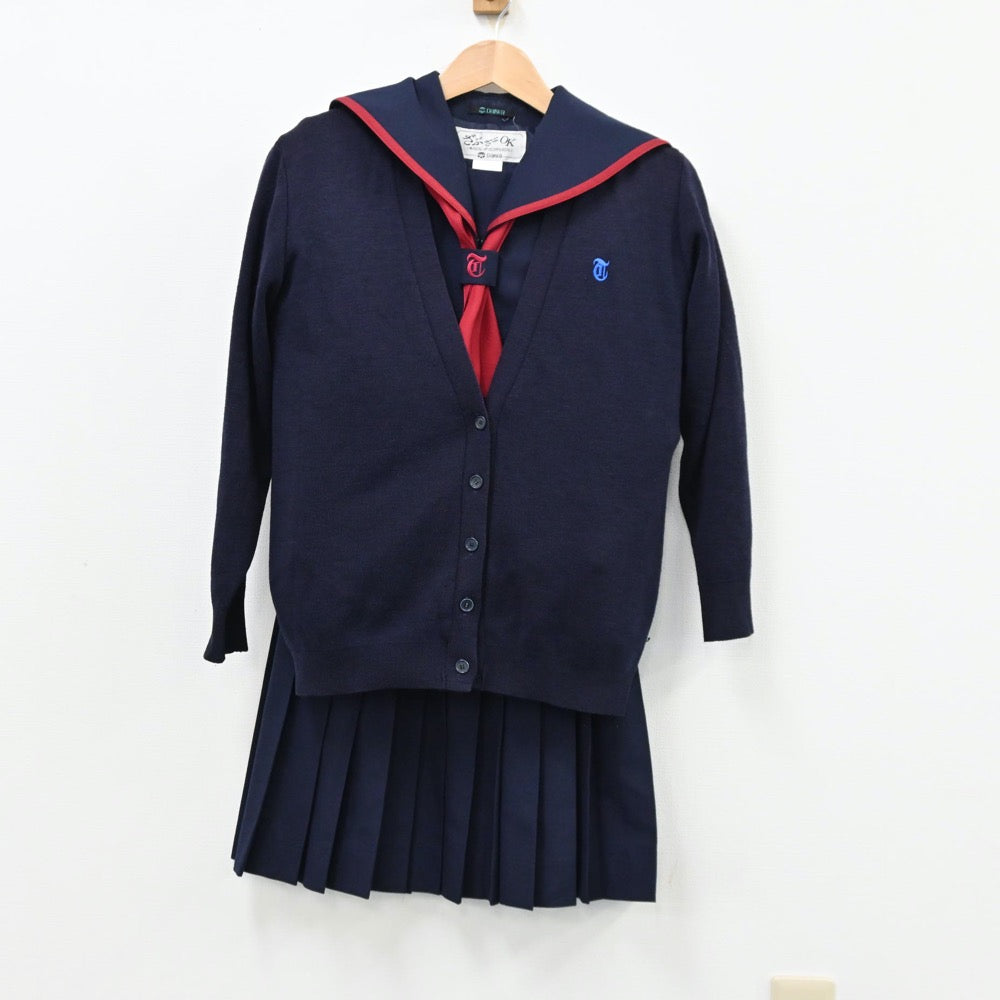 中古制服】石川県 高尾台中学校 女子制服 4点（セーラー服・ニット・スカート）sf011809【リサイクル学生服】 | 中古制服通販パレイド