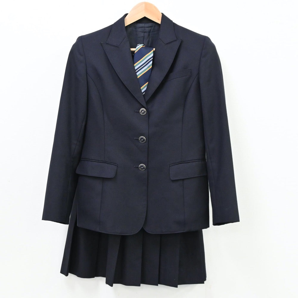 【中古】岡山県 岡山芳泉高等学校 女子制服 4点（ブレザー・スカート）sf011824