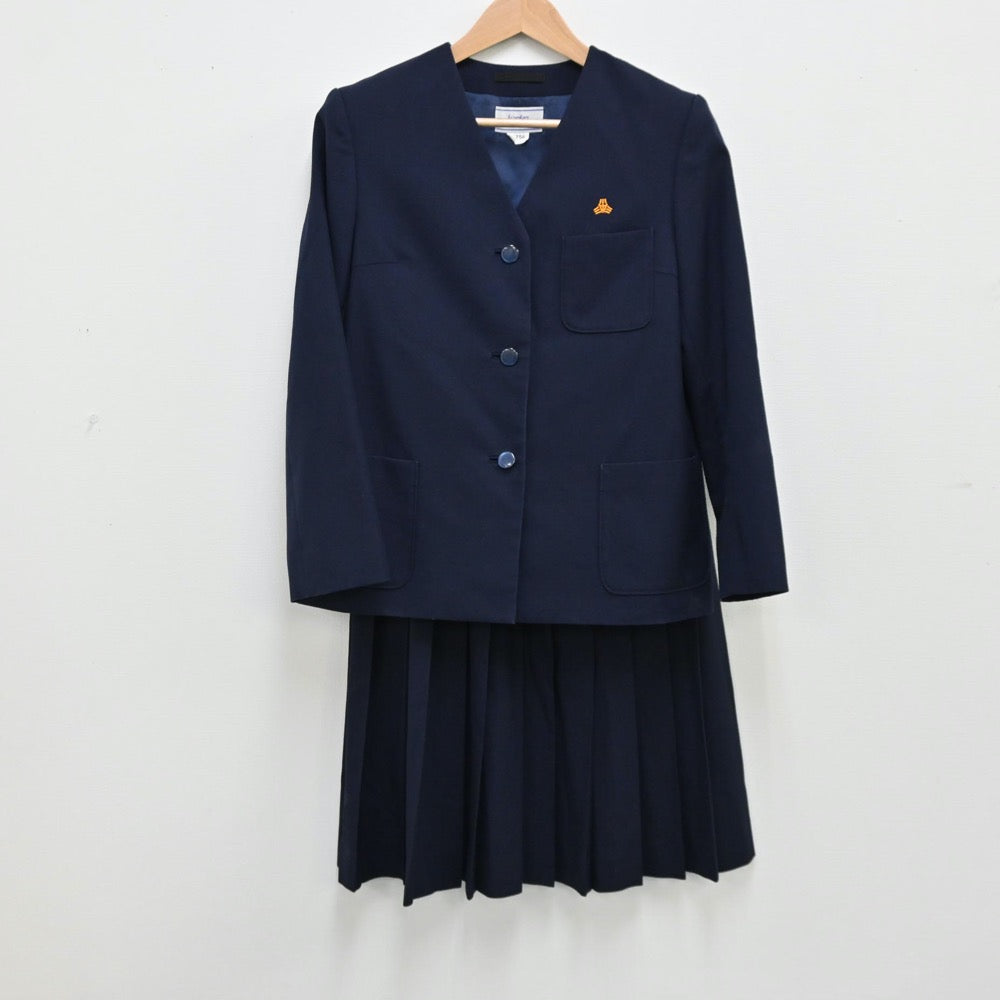 【中古】埼玉県 豊里中学校 女子制服 2点（ブレザー・スカート）sf011847