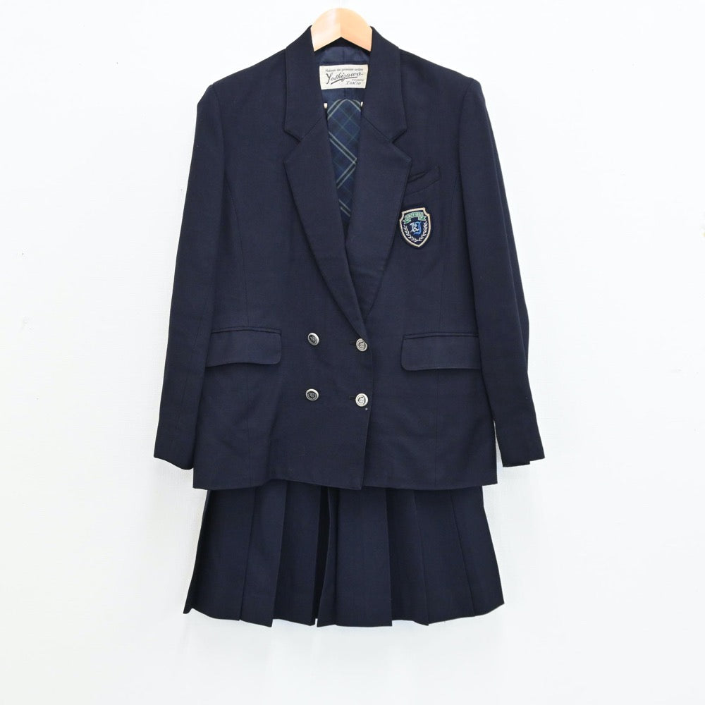 【中古】東京都 神田女子学園高等学校 女子制服 4点（ブレザー・スカート）sf011999