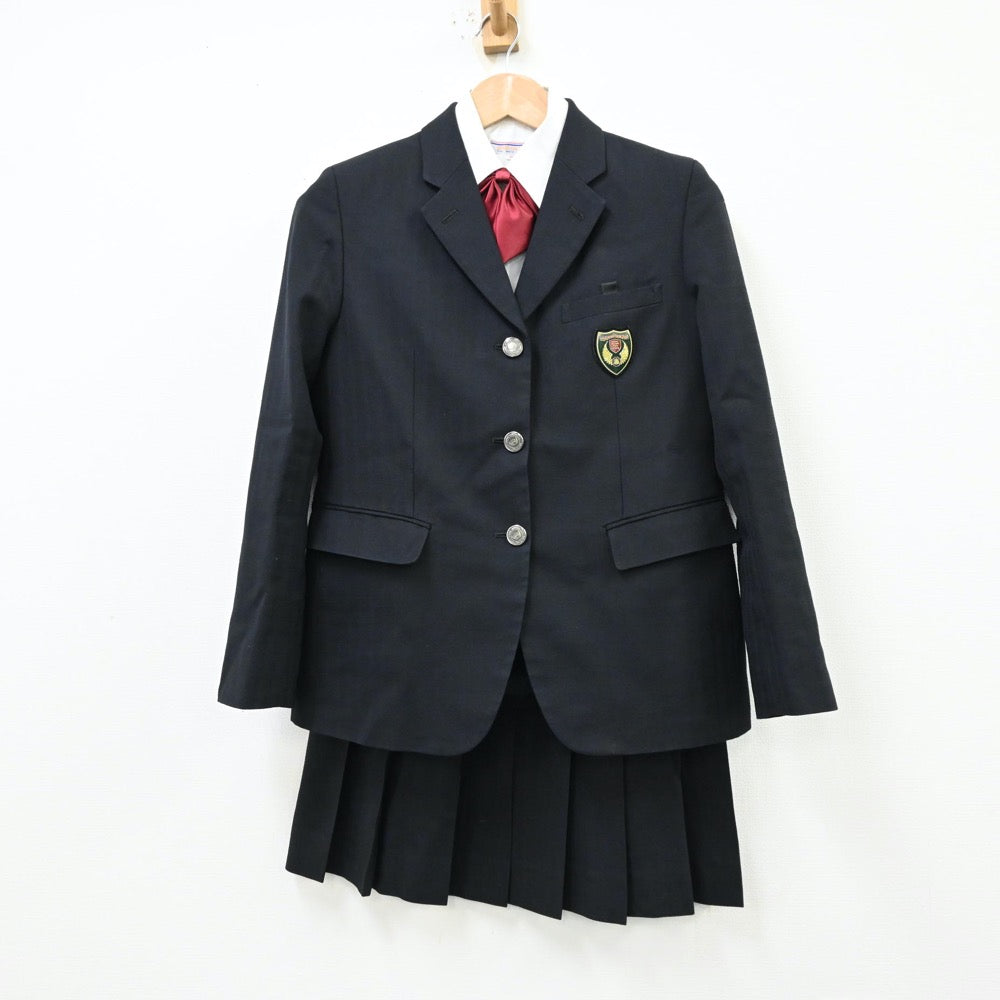 【中古】埼玉県 栄東高等学校 女子制服 5点（ブレザー・シャツ・ニット・スカート）sf012278