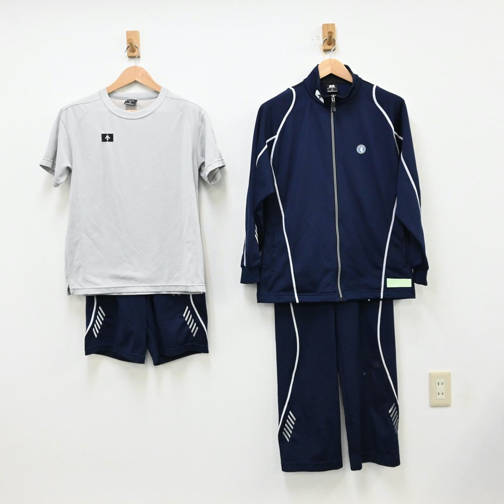 中古制服】神奈川県 クラーク記念国際高等学校 男子制服 4点（体操服