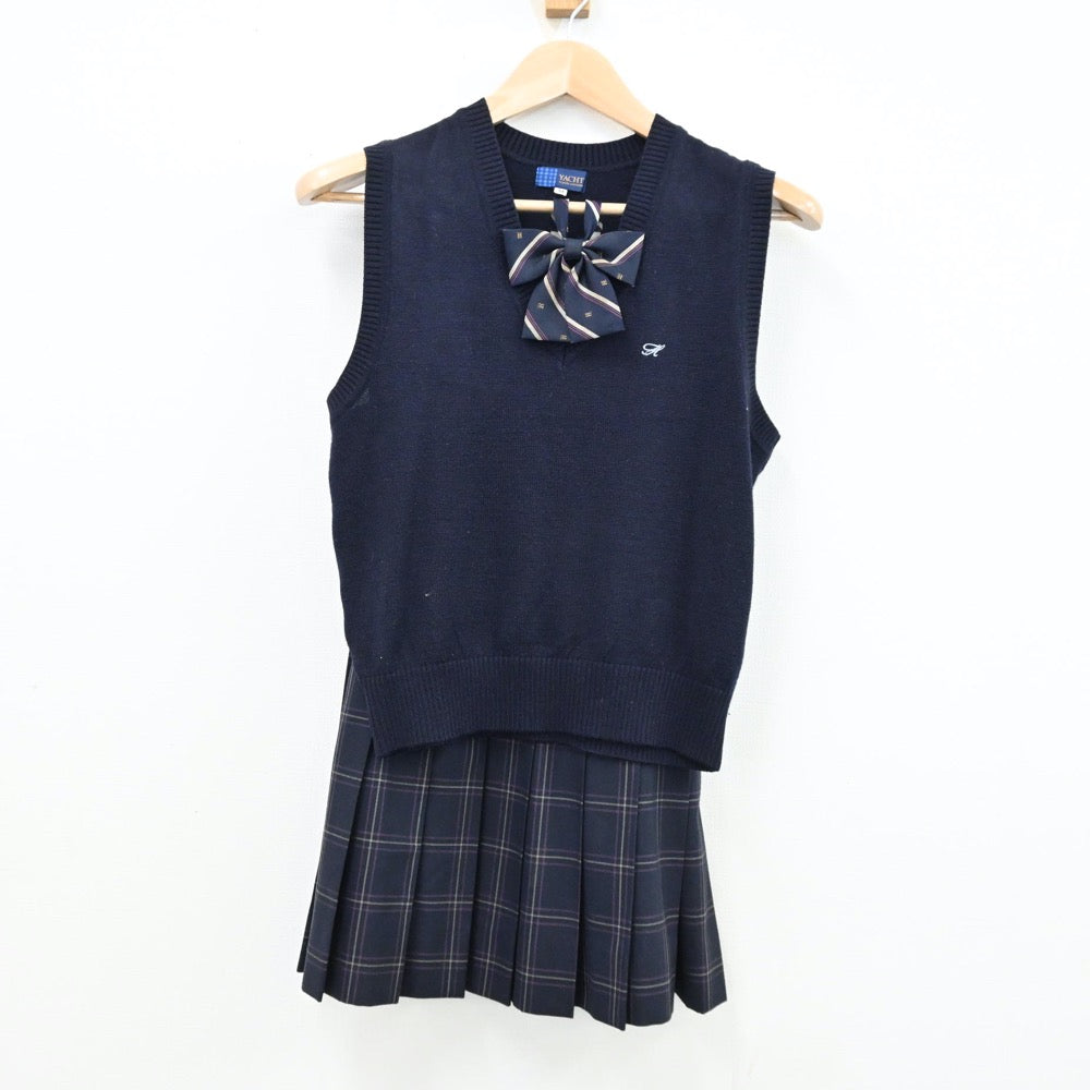 中古制服】東京都 都立本所高等学校 女子制服 3点（ニットベスト・スカート）sf012338【リサイクル学生服】 | 中古制服通販パレイド