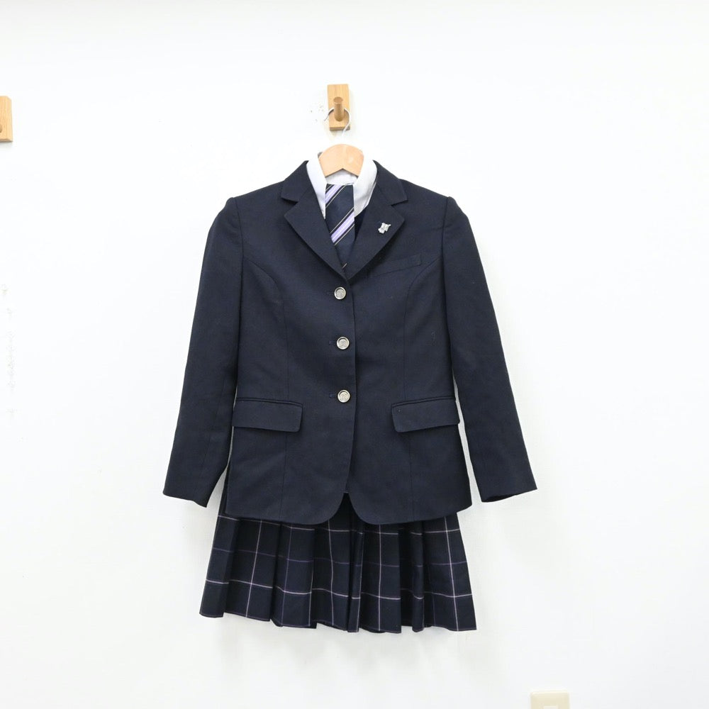 中古制服】茨城県 私立水戸啓明高等学校 女子制服 7点（ブレザー ...