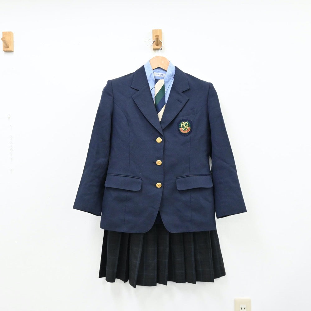 【中古】福島県 郡山東高等学校 女子制服 4点（ブレザー・シャツ・スカート）sf012380