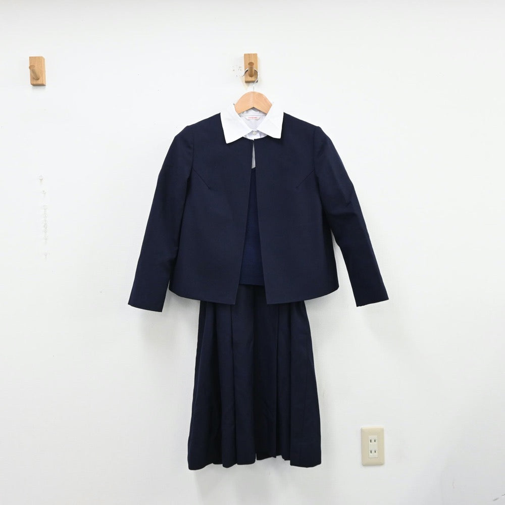 中古制服】和歌山県 和歌山信愛高等学校 女子制服 4点（ブレザー