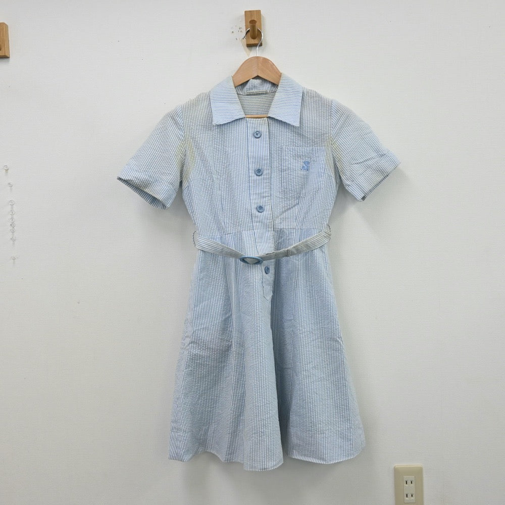 【中古】東京都 頌栄女子学院 中学校・高等学校 女子制服 2点（ワンピース）sf012729