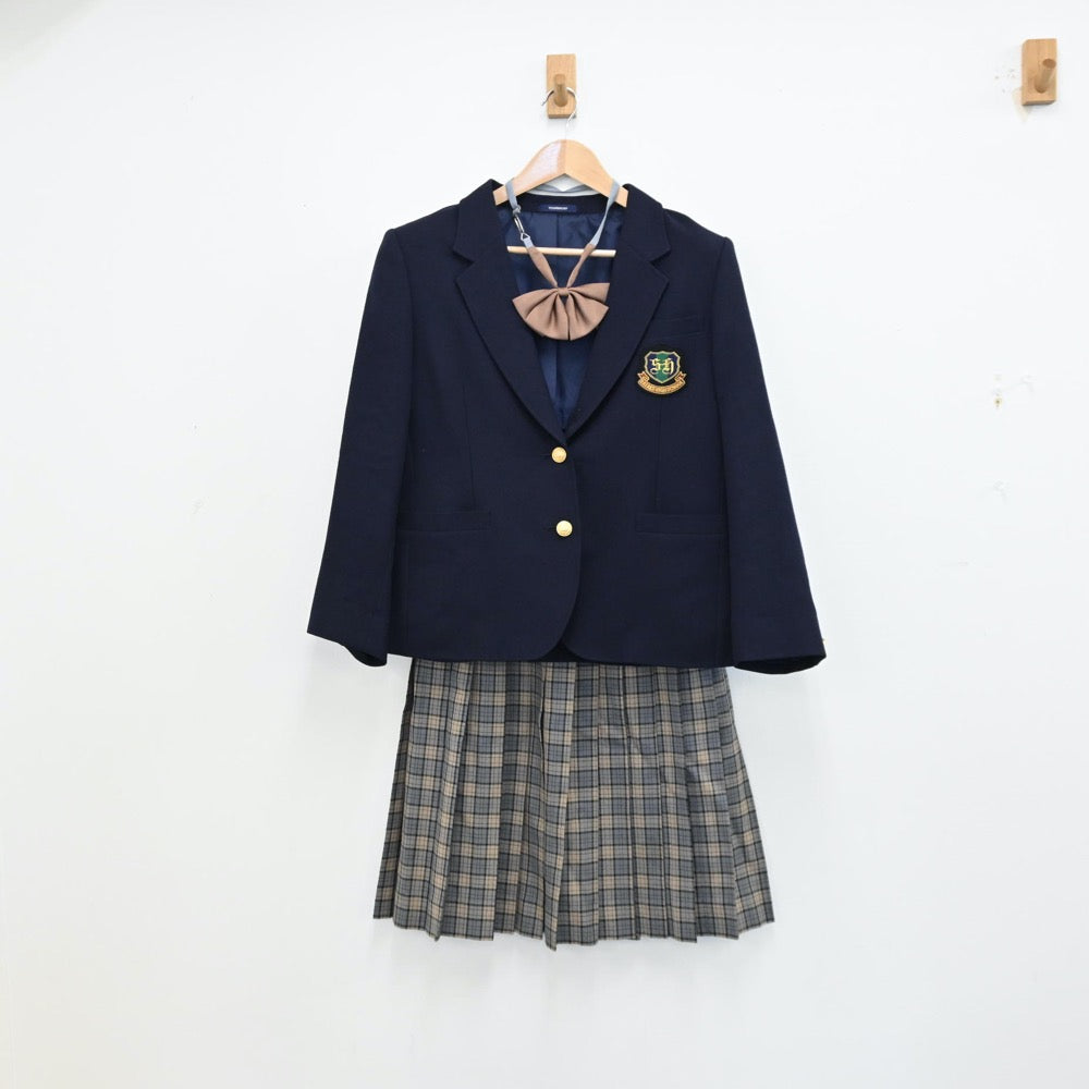 中古制服】茨城県 茨城県立佐竹高等学校 女子制服 3点（ブレザー