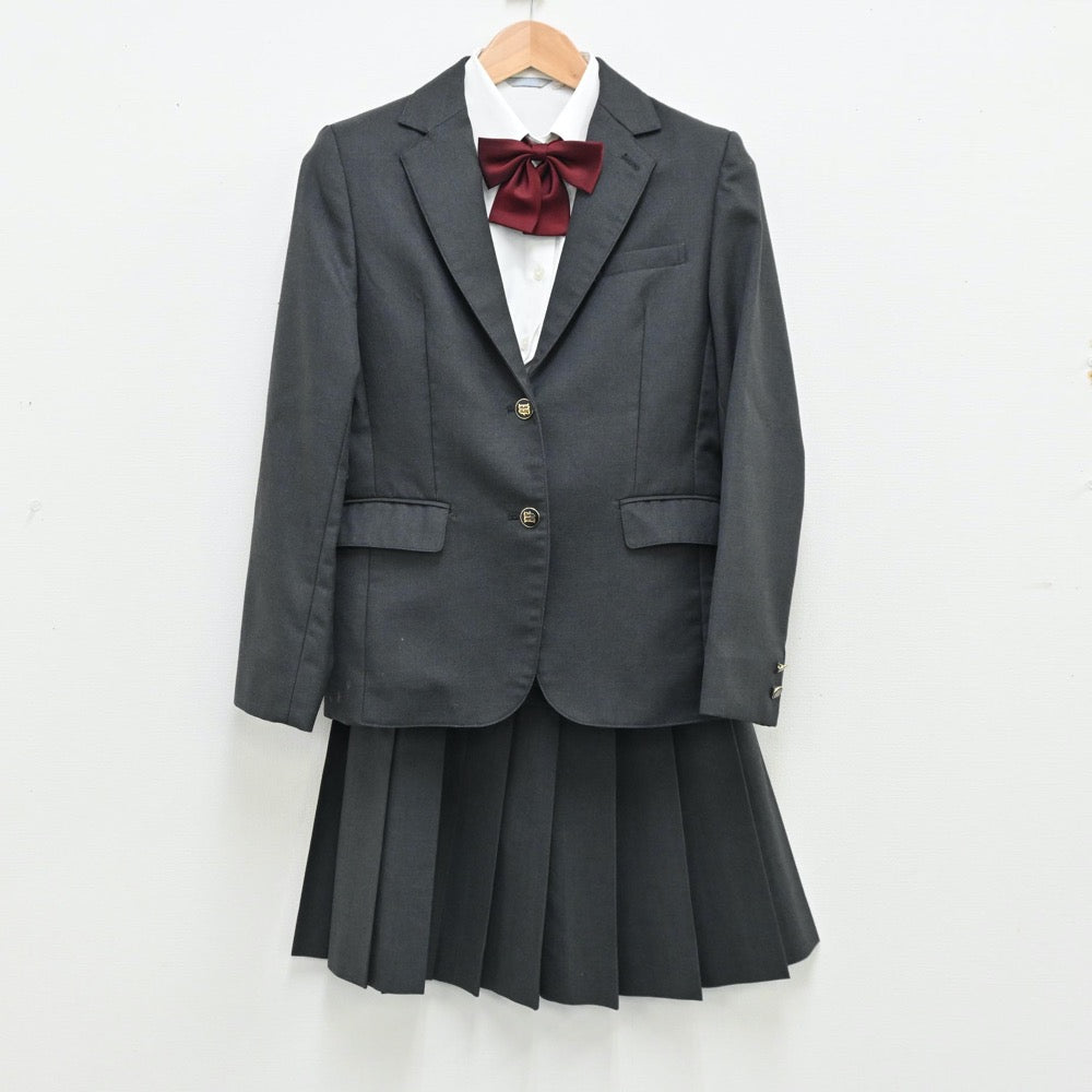 【中古】福島県 福島県立福島南高等学校 女子制服 4点（ブレザー・シャツ・スカート）sf013056