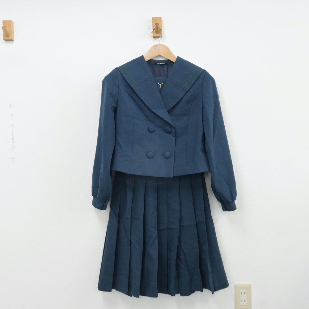 中古制服】大分県 鶴崎工業高等学校 女子制服 2点（セーラー服