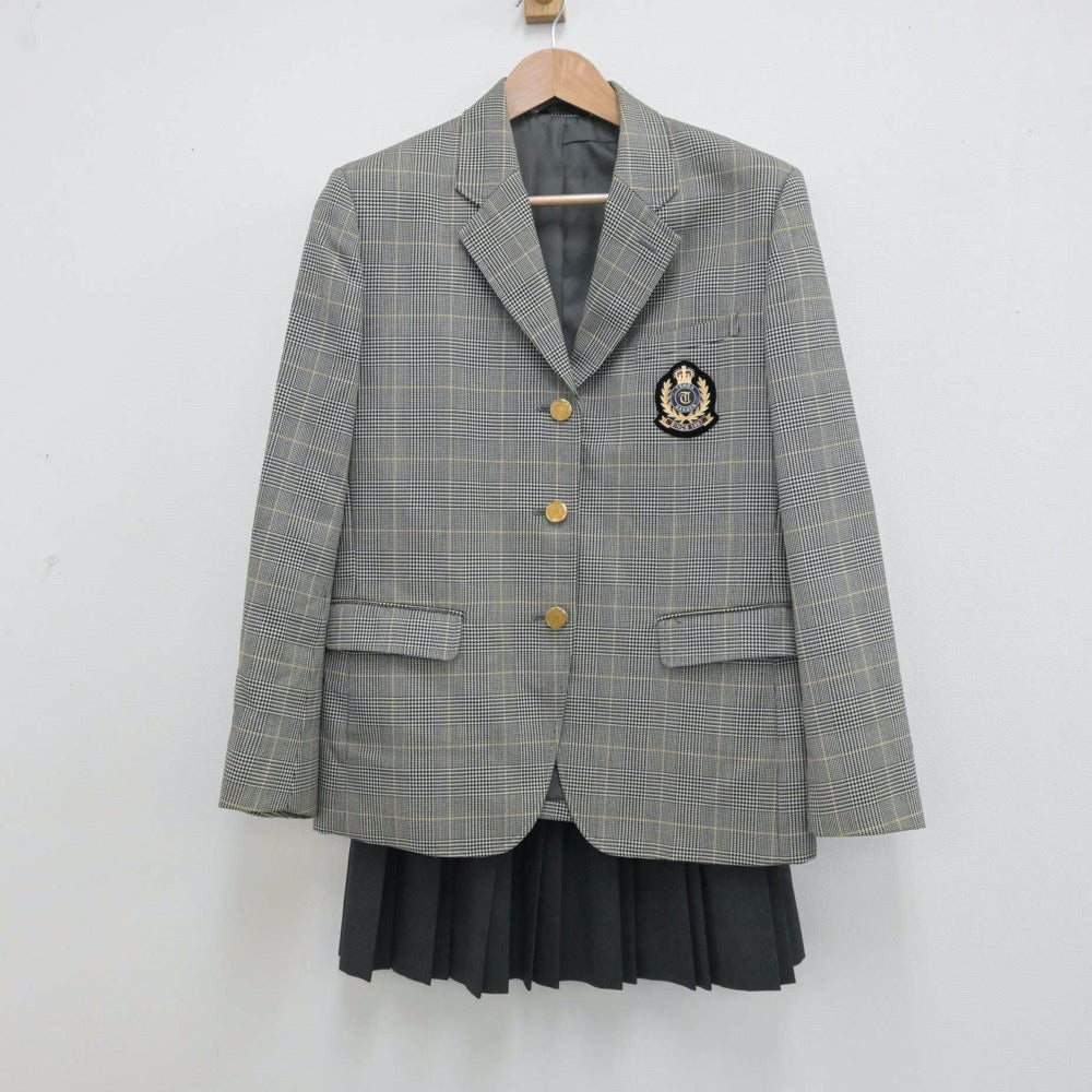 【中古】三重県 津田学園高等学校 女子制服 3点（ブレザー・スカート）sf013213