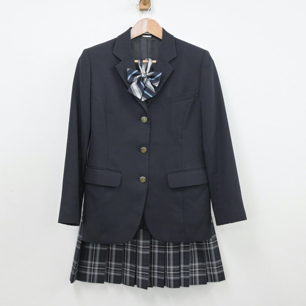 【中古】埼玉県 狭山ヶ丘中学校 女子制服 3点（ブレザー・スカート）sf013436