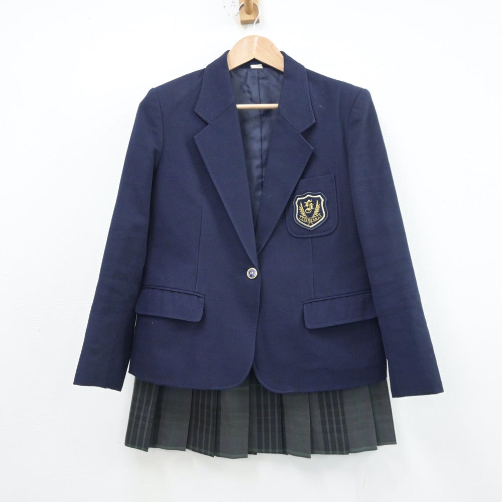 【中古】千葉県 専修大学附属松戸高等学校 女子制服 5点（ブレザー・ベスト・スカート）sf013633