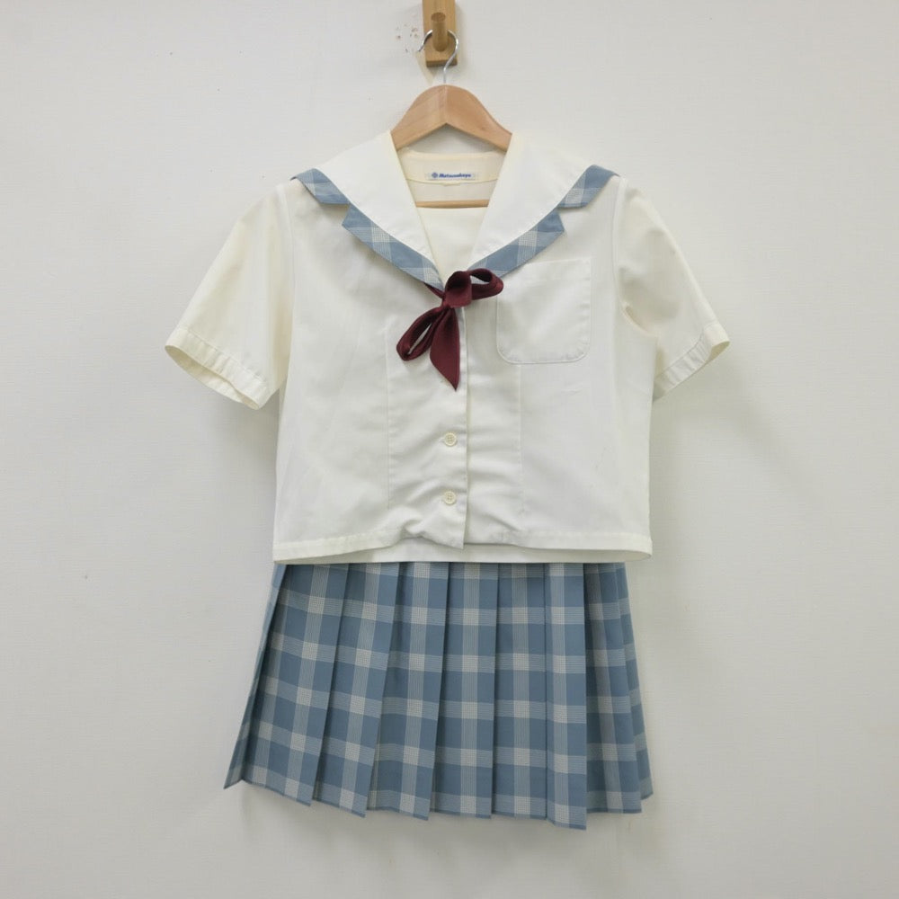 【中古】三重県 鈴鹿中学校 女子制服 3点（セーラー服・スカート）sf013856