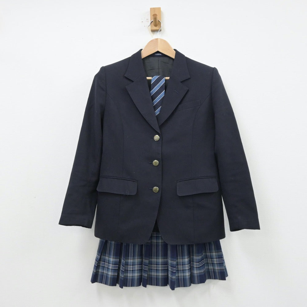 中古制服】神奈川県 神奈川県立川崎高等学校 女子制服 4点（ブレザー