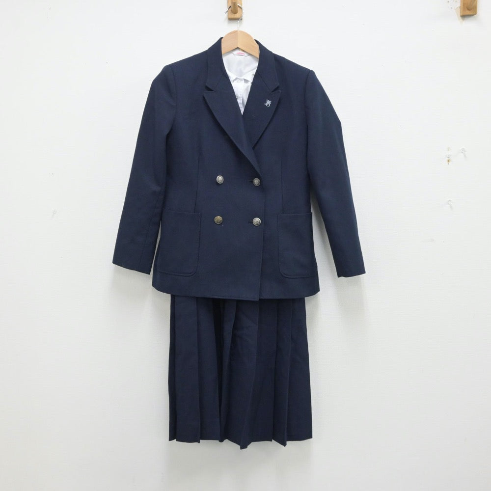 【中古】佐賀県 佐賀市立城北中学校 女子制服 3点（ブレザー・シャツ・ジャンパースカート）sf014219