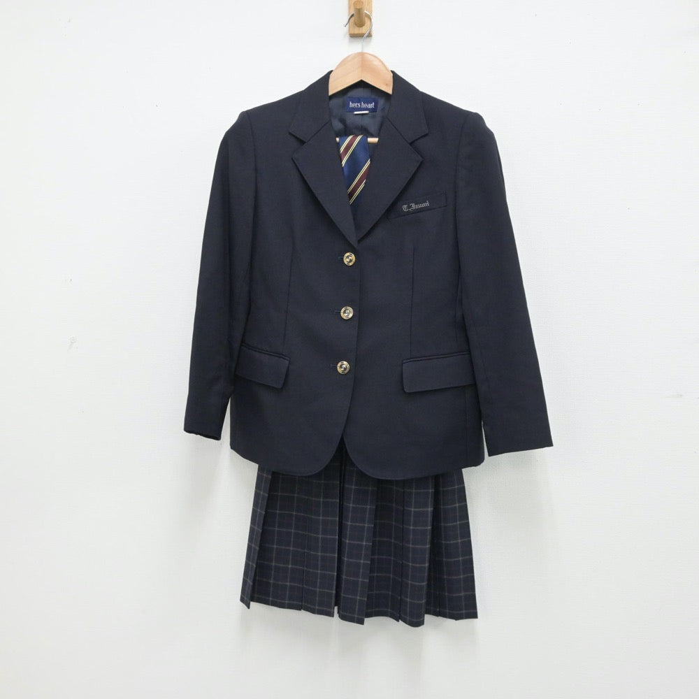 中古制服】富山県 富山県立富山いずみ高等学校 女子制服 3点（ブレザー