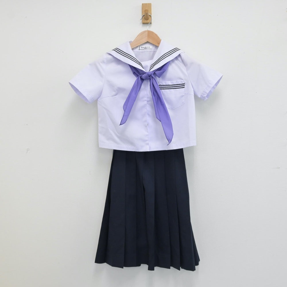 中古制服】青森県 八戸市立第一中学校 女子制服 5点（セーラー服