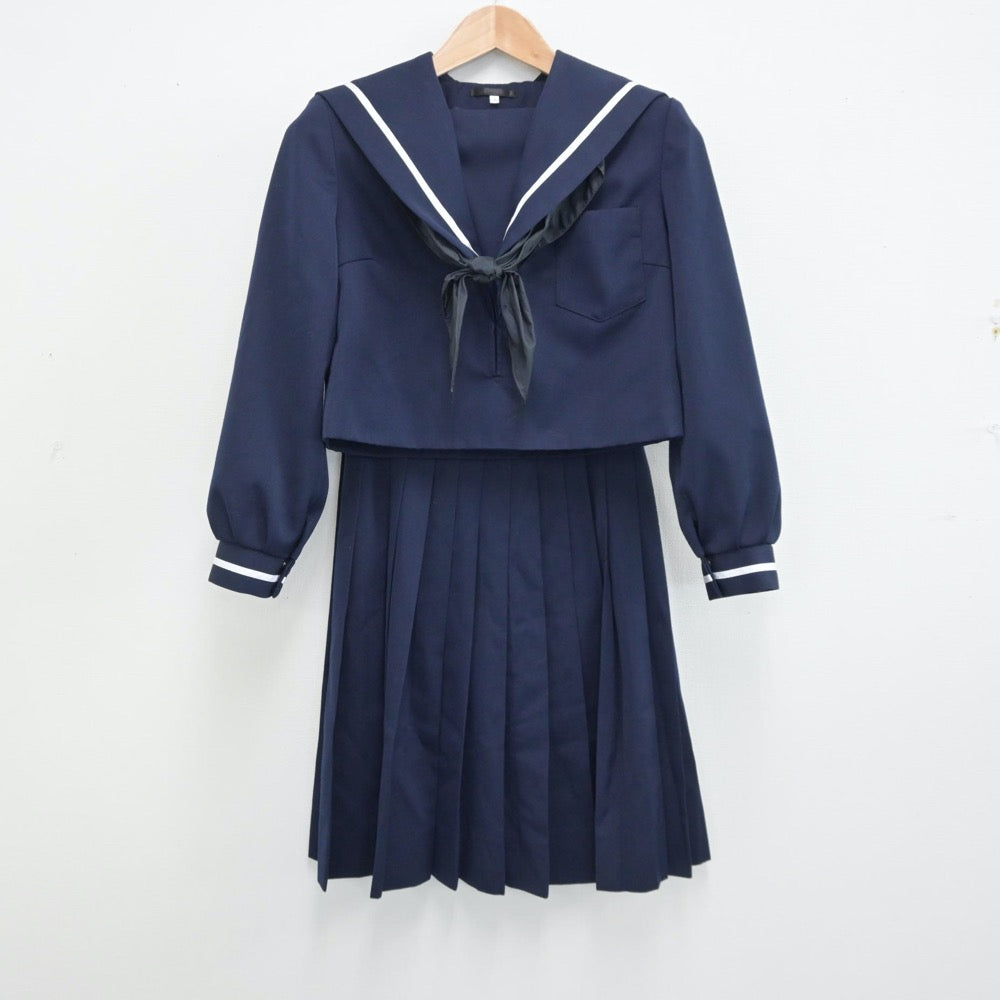 中古制服】宮崎県 宮崎県立高鍋高等学校 女子制服 4点（セーラー服