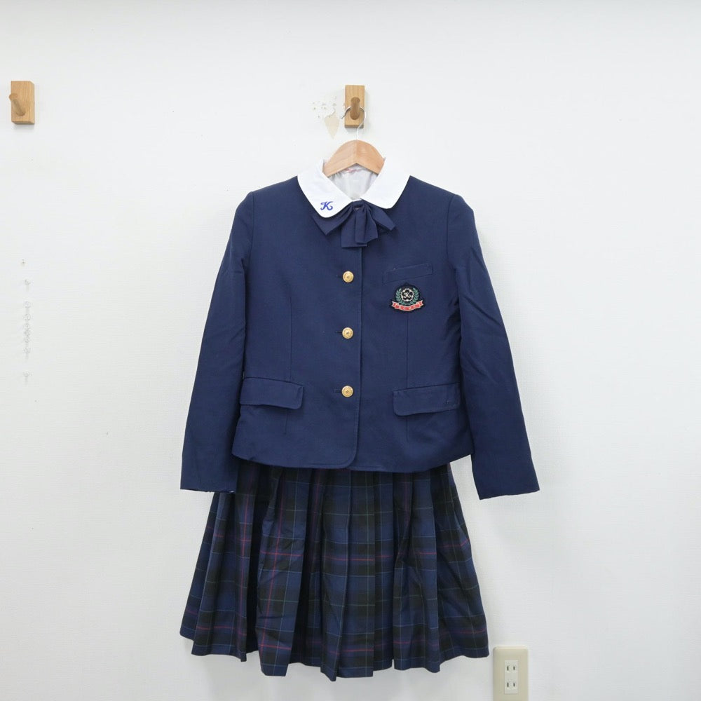 中古制服】熊本県 熊本中央高等学校 女子制服 5点（ブレザー・シャツ・ニット・スカート）sf014363【リサイクル学生服】 | 中古制服通販パレイド